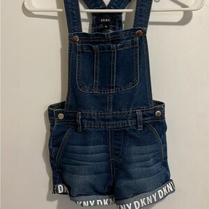 DKNY Blue Denim Overalls with Adjustable Straps